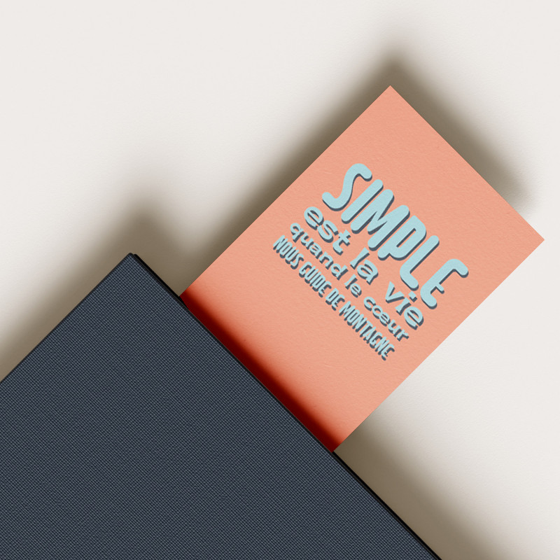 Marque-page ÉCRISTOIRES Simple est la vie
